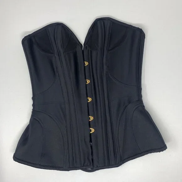 Agent Provocateur Damson Black Satin Corset AP2 Small NWT - Picture 7 of 12